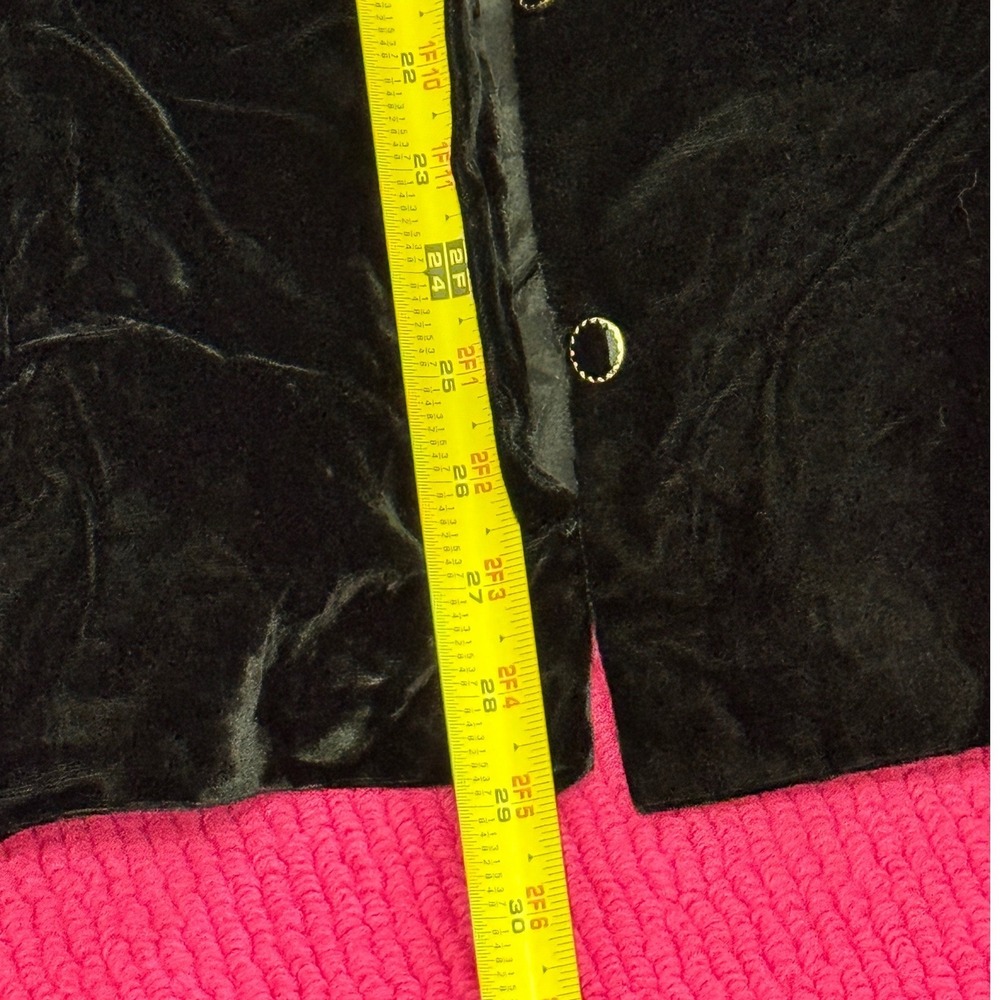 Vintage 1980s Richard Warren for Saks Fifth Avenue Velvet Tunic Back Button 10 - Picture 13 of 14